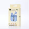 Ecouteurs sans-fil avec indicateur de charge AURA, Bluetooth, batterie intégrée 40mAh, Boitier de recharge 400mAh, ANC, bleu