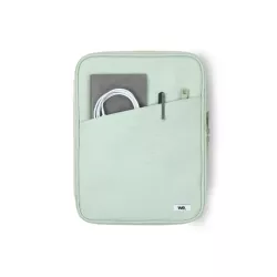 WE POP Housse universelle pour tablette jusqu'à 11'' : coloris vert - 2 grandes poches intérieures - 1 poche frontale - 1…