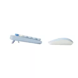 WE POP Pack clavier + souris sans fil: coloris Bleu - Connexion 2.4Ghz - avec pavé numérique - piles incluses