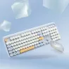 WE POP Pack clavier + souris sans fil: coloris Bleu - Connexion 2.4Ghz - avec pavé numérique - piles incluses
