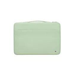 WE POP Housse PC jusqu'à 15.6'' Verte : Poignée de transports, attache arrière pour valise, poche frontale pour rangement avec…