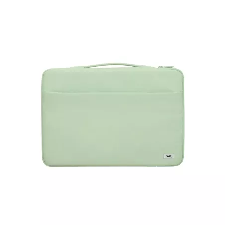 WE POP Housse PC jusqu'à 15.6'' Verte : Poignée de transports, attache arrière pour valise, poche frontale pour rangement avec…