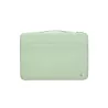 WE POP Housse PC jusqu'à 15.6'' Verte : Poignée de transports, attache arrière pour valise, poche frontale pour rangement avec…