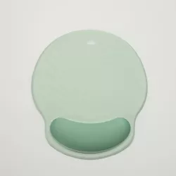 WE POP Tapis de souris avec repose poignet bi-color Vert: matière tissu - tapis vert clair - repose poignet vert foncé
