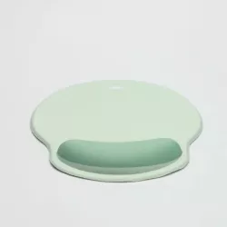 WE POP Tapis de souris avec repose poignet bi-color Vert: matière tissu - tapis vert clair - repose poignet vert foncé