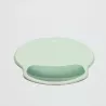 WE POP Tapis de souris avec repose poignet bi-color Vert: matière tissu - tapis vert clair - repose poignet vert foncé