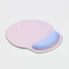 WE POP Tapis de souris avec repose poignet bi-color Violet: matière tissu - tapis violet clair - repose poignet violet foncé