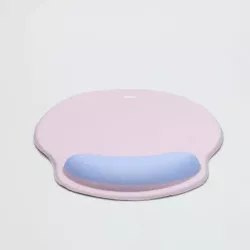WE POP Tapis de souris avec repose poignet bi-color Violet: matière tissu - tapis violet clair - repose poignet violet foncé