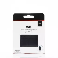 WE Porte-cartes magnétique IPHONE SERIE 12 / 13 Noir