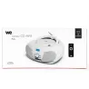 Lecteur Radio CD-USB(MP3)-Bluetooth avec télécommande, 2*2W Blanc