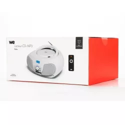 Lecteur Radio CD-USB(MP3)-Bluetooth avec télécommande, 2*2W Blanc