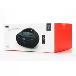 Lecteur Radio CD-USB(MP3)-Bluetooth avec télécommande, 2*2W Noir