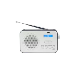 Radio portable DAB+/DAB/FM, double alarme, écran LCD, batterie rechargeable de 2000mAh Luminosité réglable, antenne…