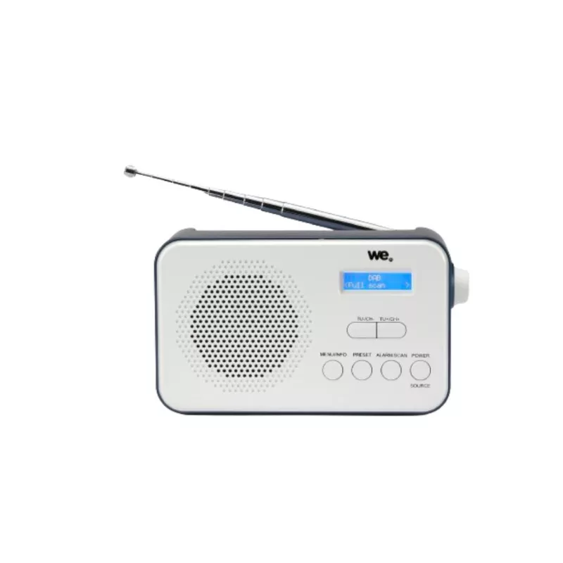 Radio portable DAB+/DAB/FM, double alarme, écran LCD, batterie rechargeable de 2000mAh Luminosité réglable, antenne…