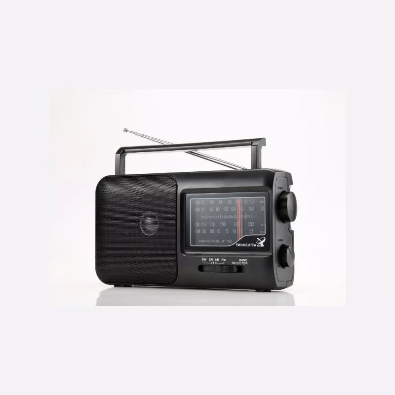 Radio grandes ondes AM/FM Prise casque jack 3.5mm, poignée de transport intégrée, alimentation par prise secteur ou pile (non…