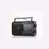 Radio grandes ondes AM/FM Prise casque jack 3.5mm, poignée de transport intégrée, alimentation par prise secteur ou pile (non…