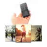 RADIO DE POCHE rechargeable FM, lecteur de carte micro SD RMS 3W, prise casque Noir