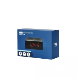 Radio réveil FM , Dual alarme avec fonction snooze, l'écran LCD de 0.9'' , adaptateur secteur inclus