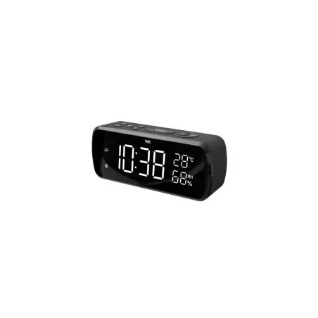Radio réveil grand affichage écran 1.8'', Radio FM , Dual alarme, affichage de température intérieure/humidité , 1 port USB…