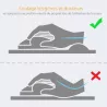 Tapis de souris avec repose-poignet rembourrage en gel base antidéparante