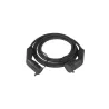 Câble de recharge pour les voitures électriques, type T2, monophasé 32A/7,2kW, IP54, longueur de 5m, noir