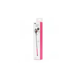 Bras Selfie fushia longueur: 22.5 à 100.5cm compatible IOS 4.0 / Android 3.0 Connexion port Jack / bouton phot