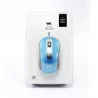 Souris filaire WE 1200DPI , USB, longeur câble 1.5m finition métalliq bleue