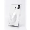 Souris filaire WE 1200DPI , USB, longeur câble 1.5m finition métallique blanche