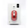 Souris filaire WE 1200DPI , USB, longeur câble 1.5m finition métallique Bordeaux