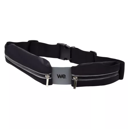 Ceinture sport noire en Lycra Waterpoof, double poche Universel jusqu'à smartphone 5.7'
