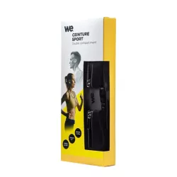 Ceinture sport noire en Lycra Waterpoof, double poche Universel jusqu'à smartphone 5.7'