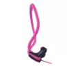Ecouteurs sport filaire Rose Arceau tour de cou toucher doux Microphone intégré bouton on off