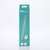 WE Stylet actif universel pour tablette/PC/smartphone - pointe 1.65mm - batterie 130 mAh - coloris blanc - USB-C - Coté plat…