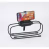 Support de tablette WE pour lit, canapé, voiture ou autre surface inégale. Flexible et pliable pour une taille compacte. Noir.