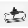 Support de tablette WE pour lit, canapé, voiture ou autre surface inégale. Flexible et pliable pour une taille compacte. Noir.