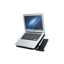 Support ventilé, refroidisseur pour PC jusqu'à 17'' avec support téléphone, 5 hauteurs, 2 ports USB 2.0, 3 ventilateurs avec…