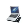 Support ventilé, refroidisseur pour PC jusqu'à 17'' avec support téléphone, 5 hauteurs, 2 ports USB 2.0, 3 ventilateurs avec…