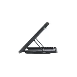 Support ventilé, refroidisseur pour PC jusqu'à 17'' avec support téléphone, 5 hauteurs, 2 ports USB 2.0, 3 ventilateurs avec…