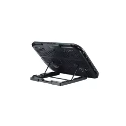 Support ventilé, refroidisseur pour PC jusqu'à 17'' avec support téléphone, 5 hauteurs, 2 ports USB 2.0, 3 ventilateurs avec…