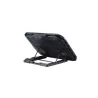 Support ventilé, refroidisseur pour PC jusqu'à 17'' avec support téléphone, 5 hauteurs, 2 ports USB 2.0, 3 ventilateurs avec…
