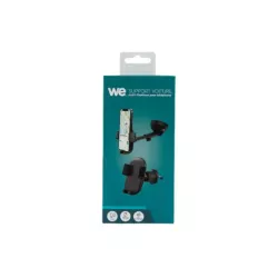 WE Support universel smartphone pour voiture - Fixation ventouse sur le pare-brise/tableau de bord + fixation grille…