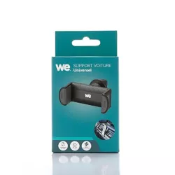 WE Support Smartphone pour voiture Fixation grille d'aération Universel - noir Fixation 2 points - Rotatif 360° - MAX 8,8CM