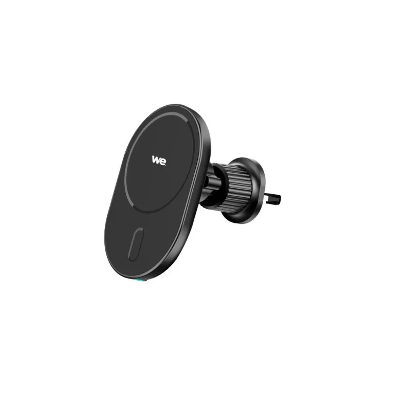 WE Support voiture avec charge induction, compatible Magsafe pour iPhone - 15W - QC 3.0 - Fixation grille d'aération
