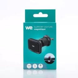 WE Support voiture universel pour smartphones : Fixation grille d'aération - support aimanté - Rotatif 360°