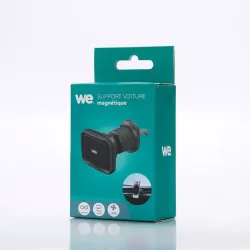WE Support voiture universel pour smartphones : Fixation grille d'aération - support aimanté - Rotatif 360°