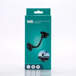 WE Support voiture universel pour smartphones : Fixation ventouse tableau de bord + pare-brise - support aimanté - col de…
