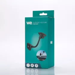 WE Support voiture universel pour smartphones : Fixation ventouse tableau de bord + pare-brise - support aimanté - col de…