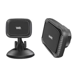 WE Support voiture universel pour smartphones : Fixation ventouse tableau de bord - support aimanté - Rotatif 360°