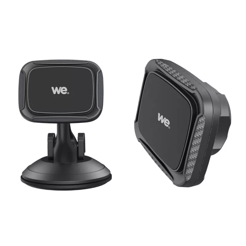 WE Support voiture universel pour smartphones : Fixation ventouse tableau de bord - support aimanté - Rotatif 360°
