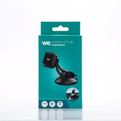 WE Support voiture universel pour smartphones : Fixation ventouse tableau de bord - support aimanté - Rotatif 360°